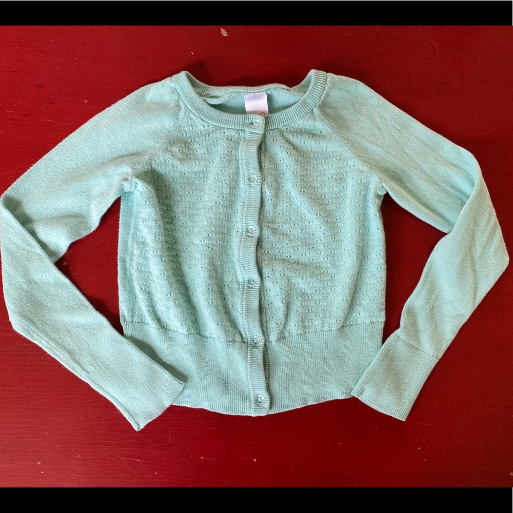 Teal Cardigan with Buttons